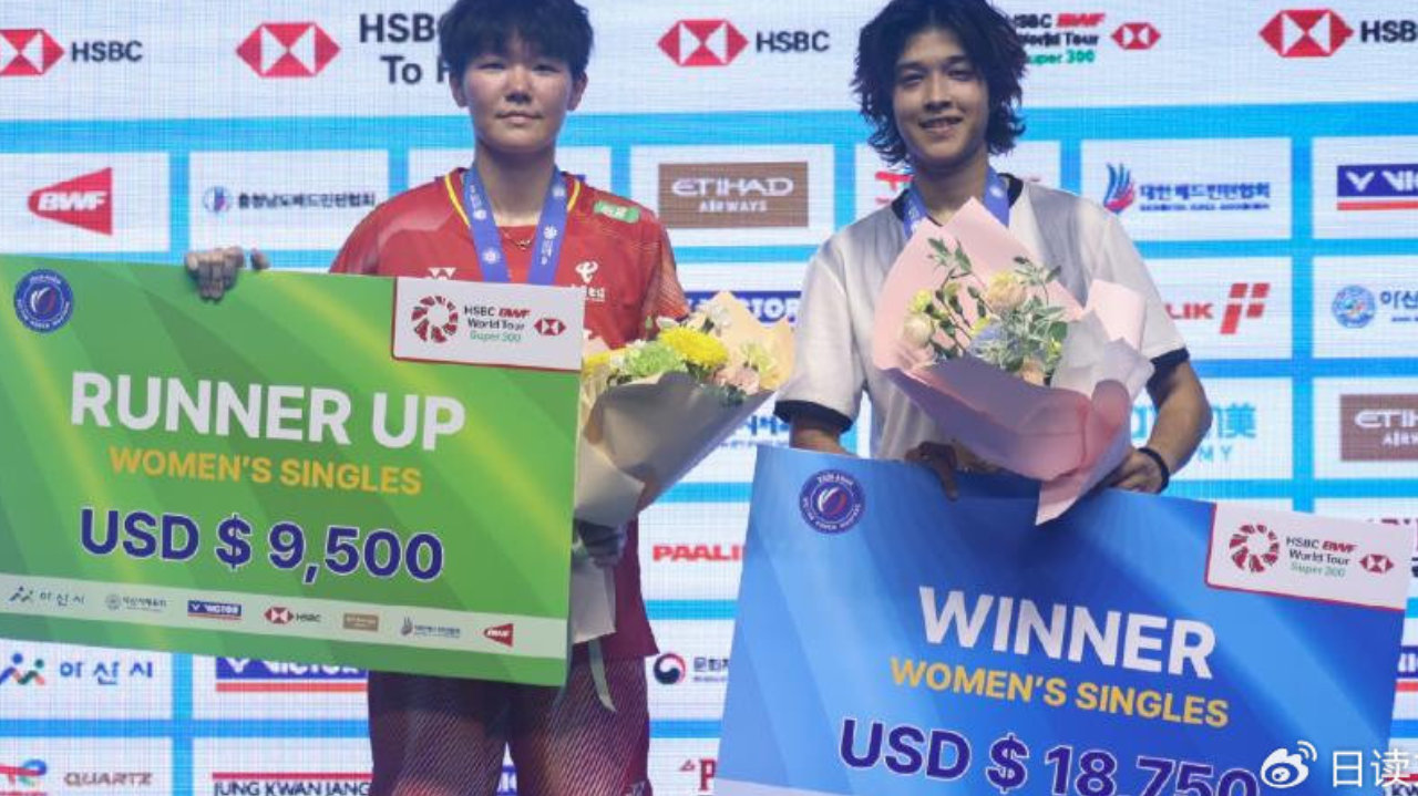 韩千禧1-2惜败查莉哈，获韩国大师赛亚军